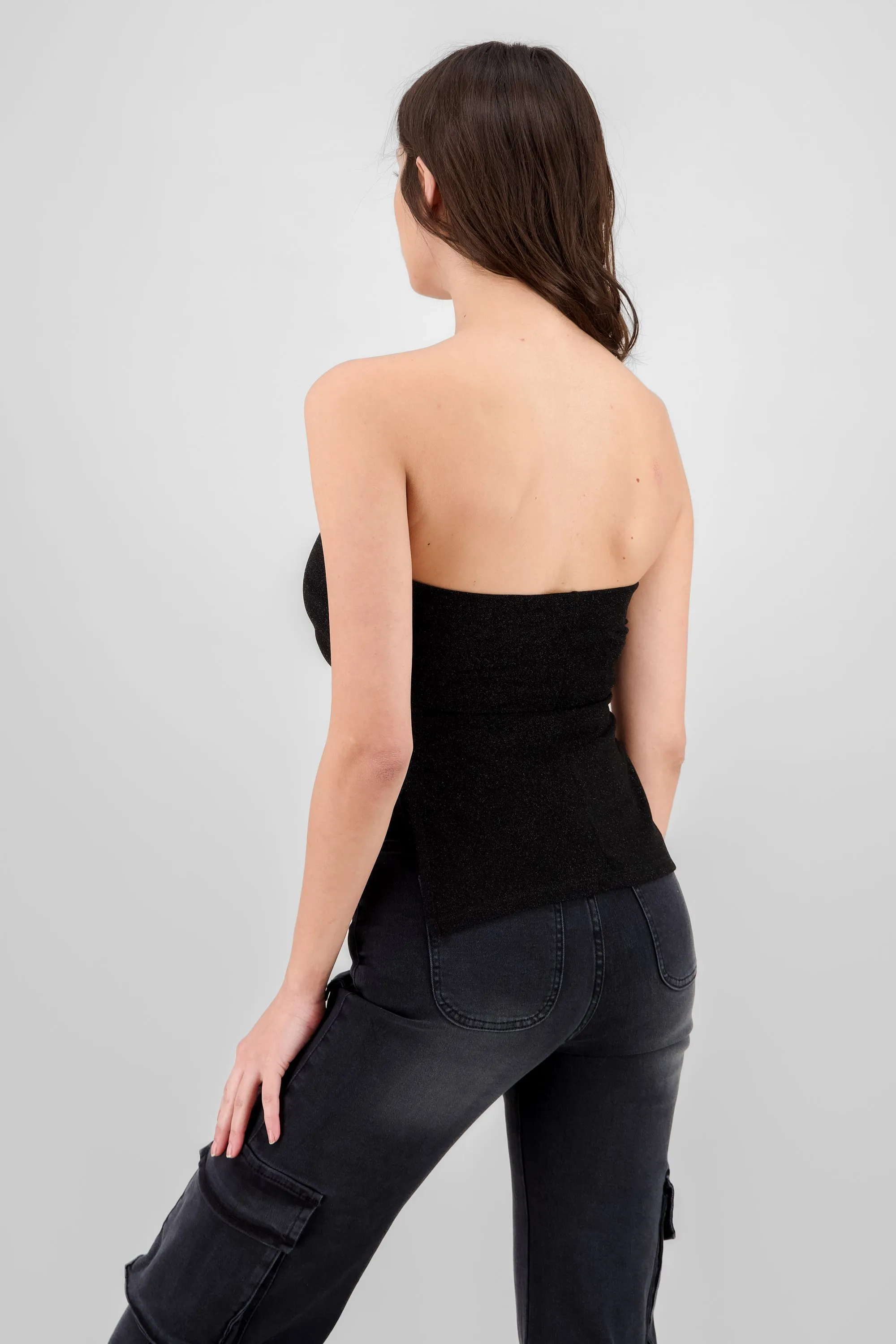 Top manga larga off shoulder brillos sold by Shasa product image thumbnail 4