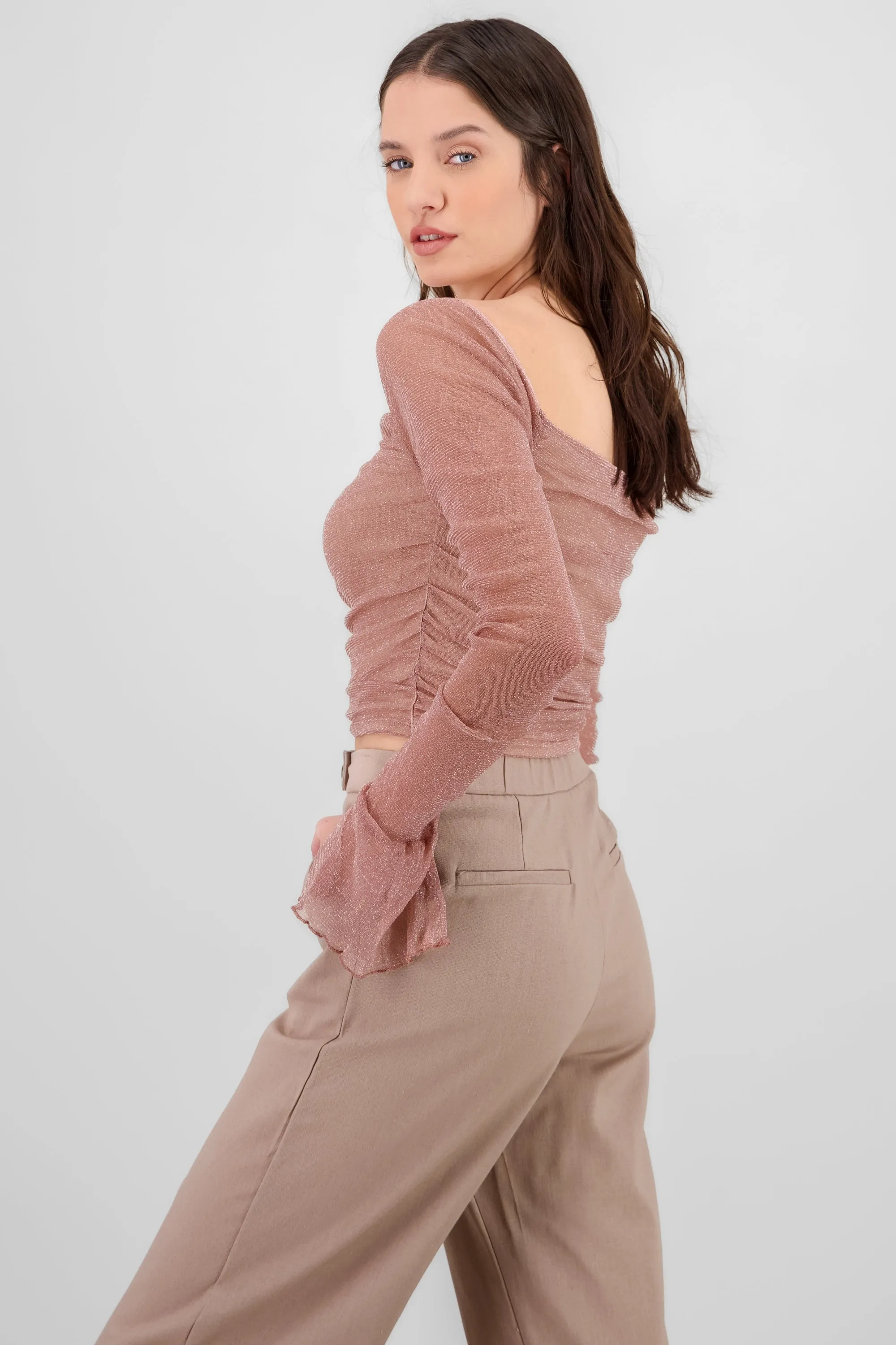 Blusa drapeados con brillos sold by Shasa product image thumbnail 3