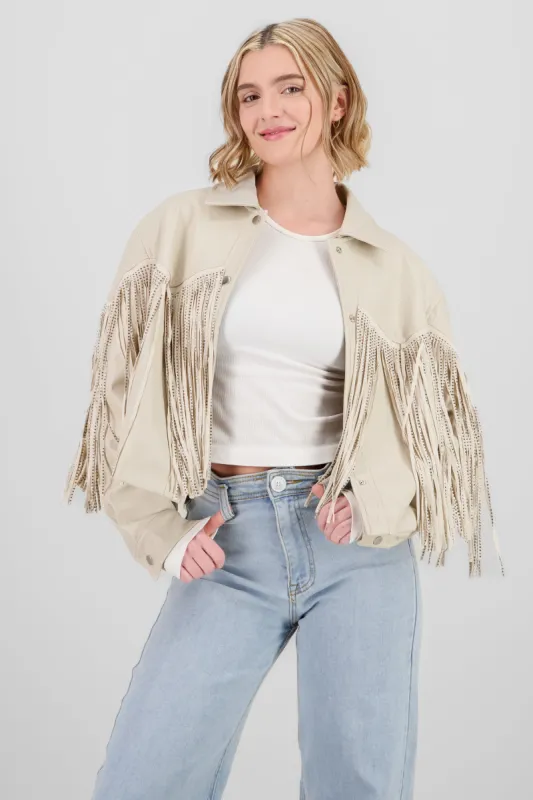 CHAMARRA FRINGE BRILLOS sold by Shasa