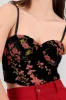 Corset flores mesh flock sold by Shasa