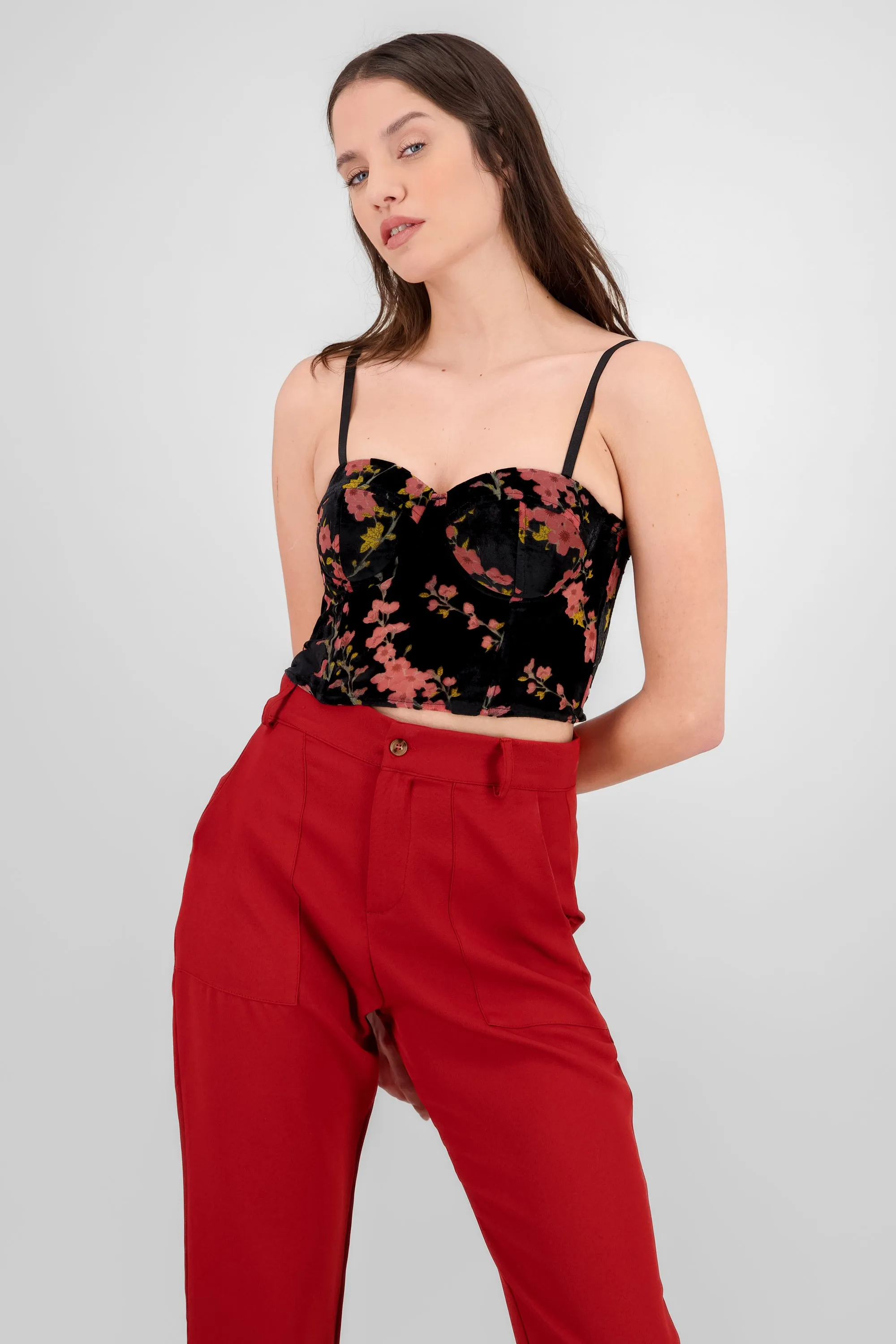 Corset flores mesh flock sold by Shasa product image thumbnail 2