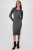 Vestido midi tejido contraste sold by Shasa