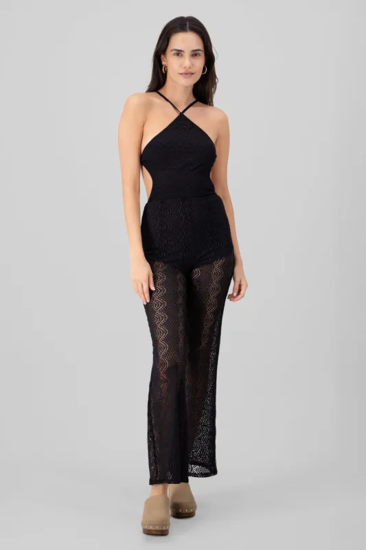 Jumpsuit encaje halter sold by Shasa
