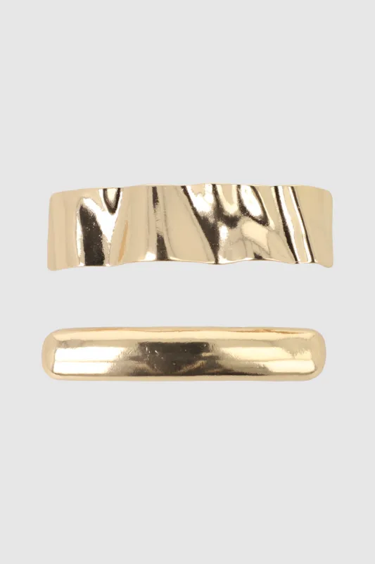 Set 2 pasadores metal textura sold by Shasa