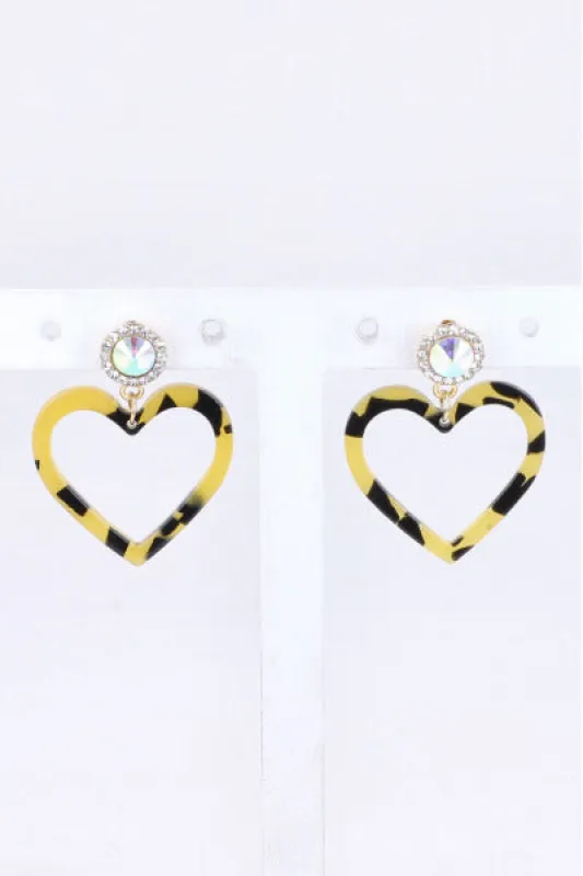 Aretes Corazon Brillo sold by Shasa