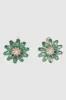 Aretes flores cristales sold by Shasa