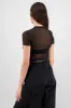 Top brillos mesh manga corta sold by Shasa