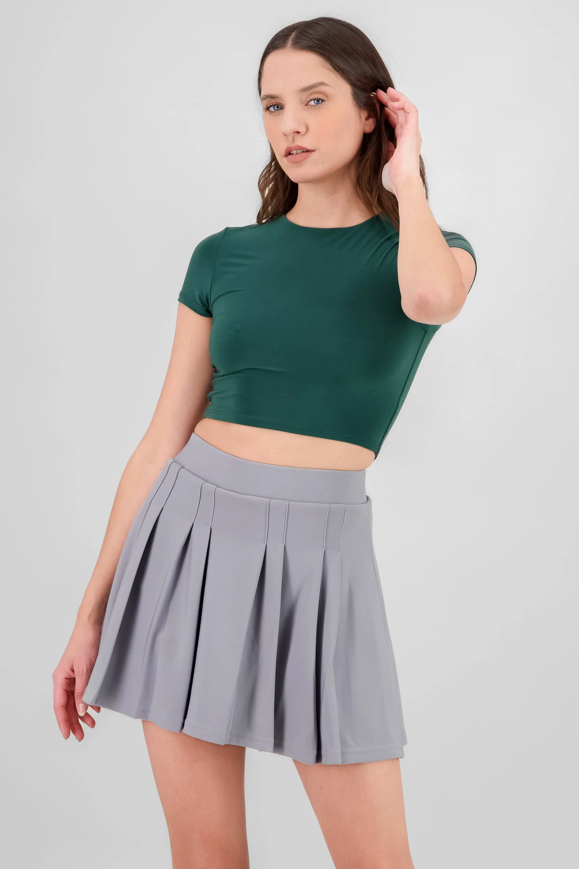 Top crop doble tela manga corta sold by Shasa product image thumbnail 2