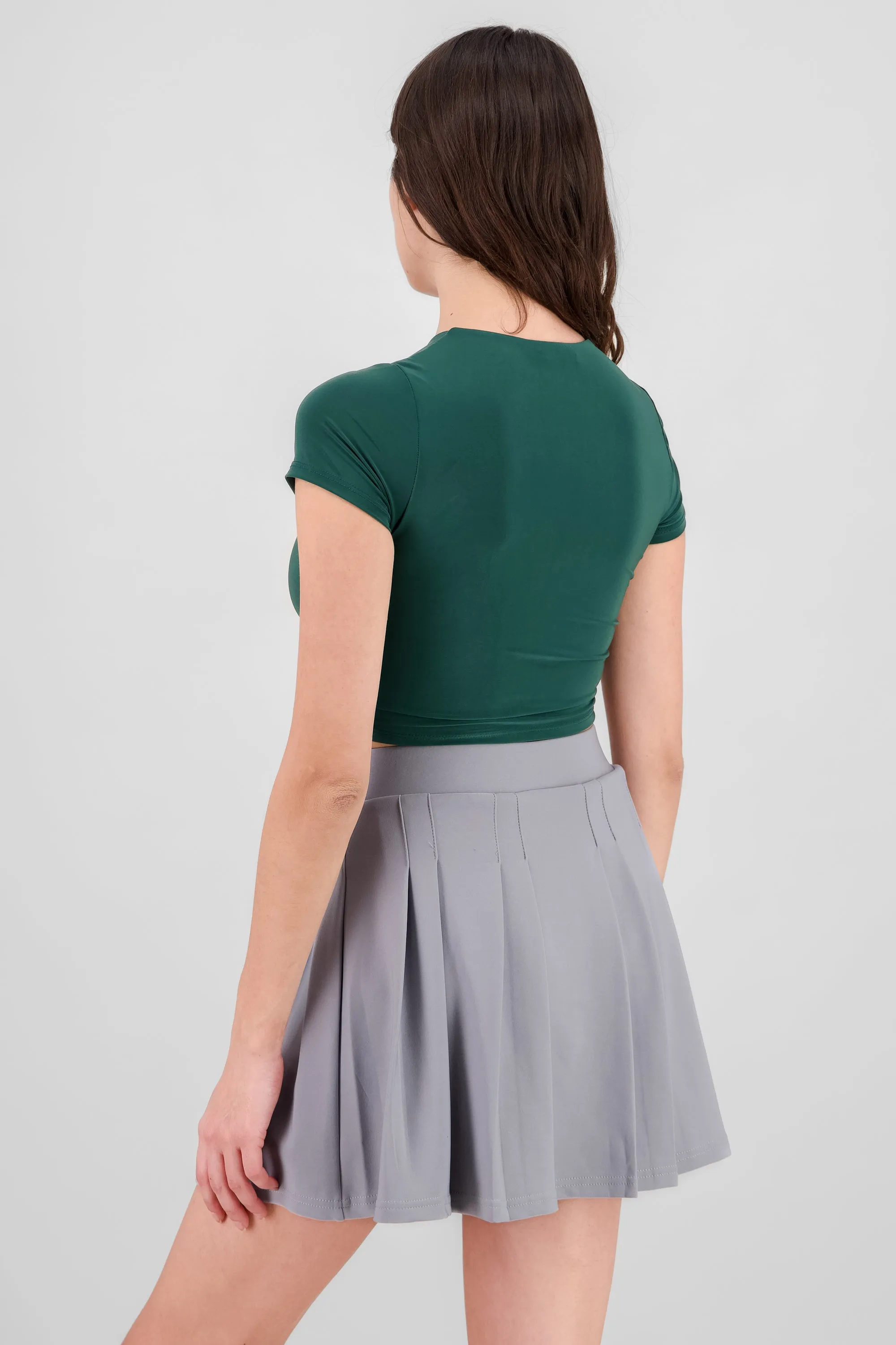 Top crop doble tela manga corta sold by Shasa product image thumbnail 4