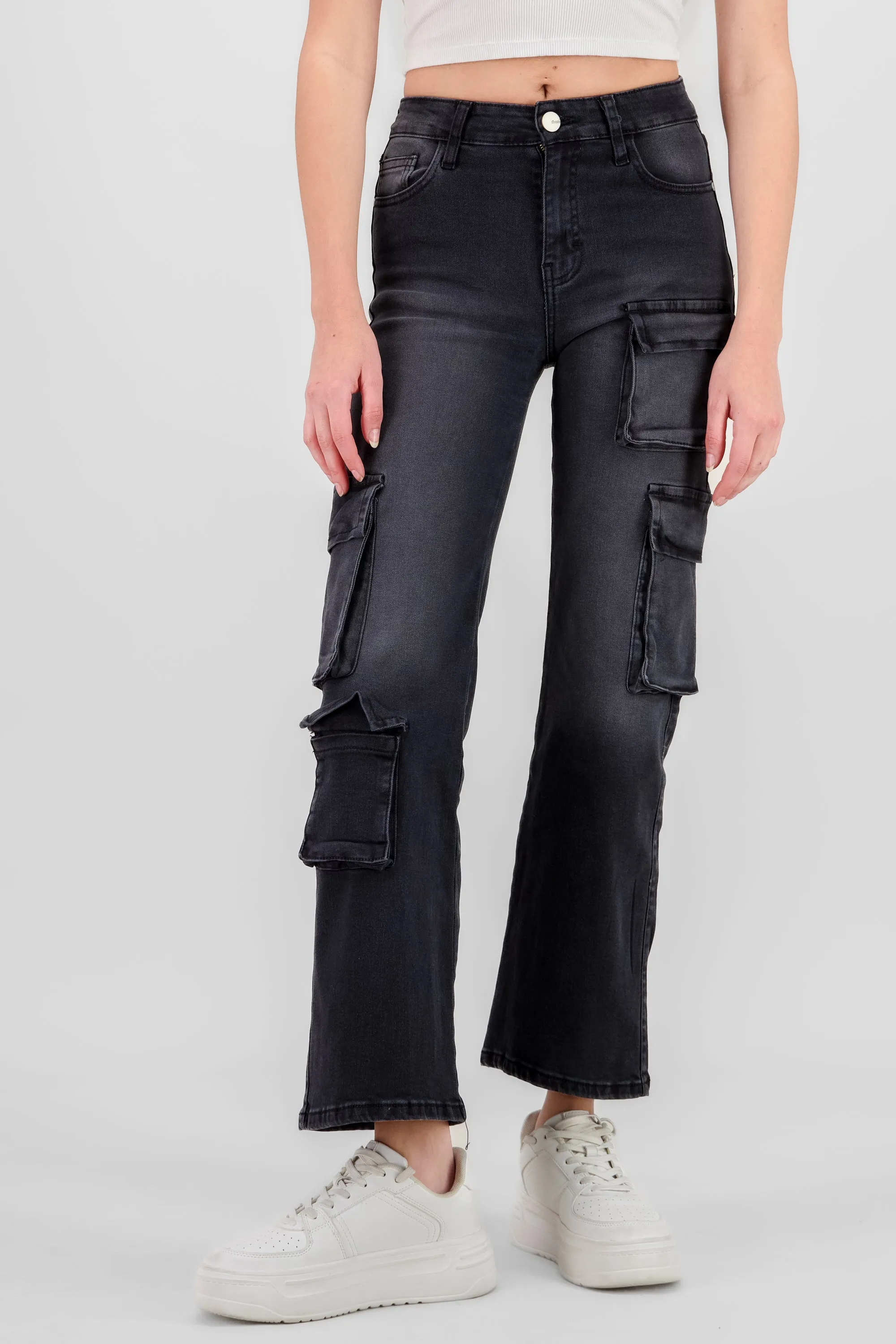 Jeans cargo 4 bolsas asimétrico sold by Shasa product image thumbnail 2