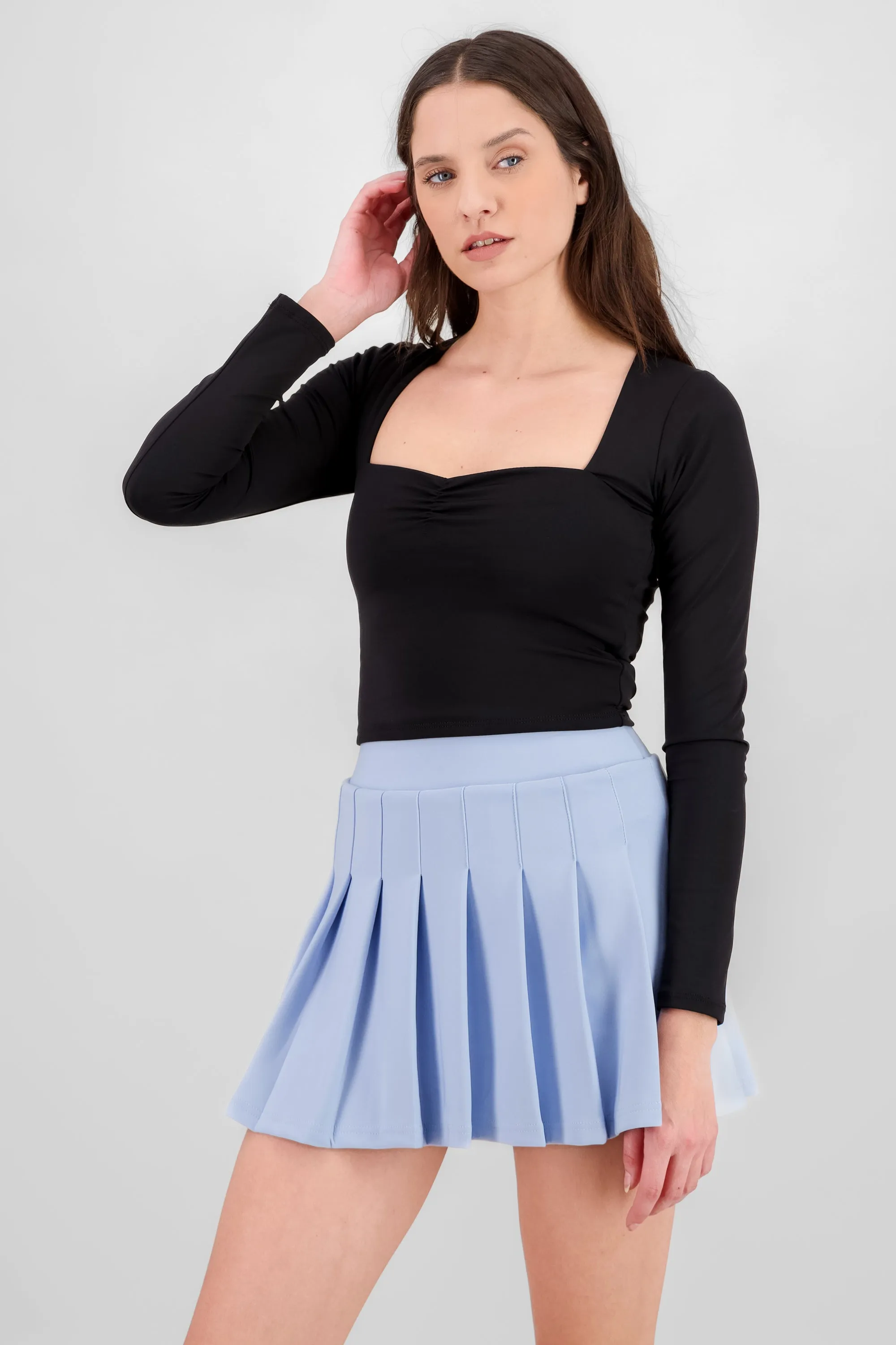 Top manga larga fruce escote sold by Shasa product image thumbnail 2