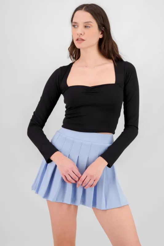 Top manga larga fruce escote sold by Shasa