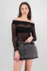 Top strapless brillos mesh manga larga sold by Shasa