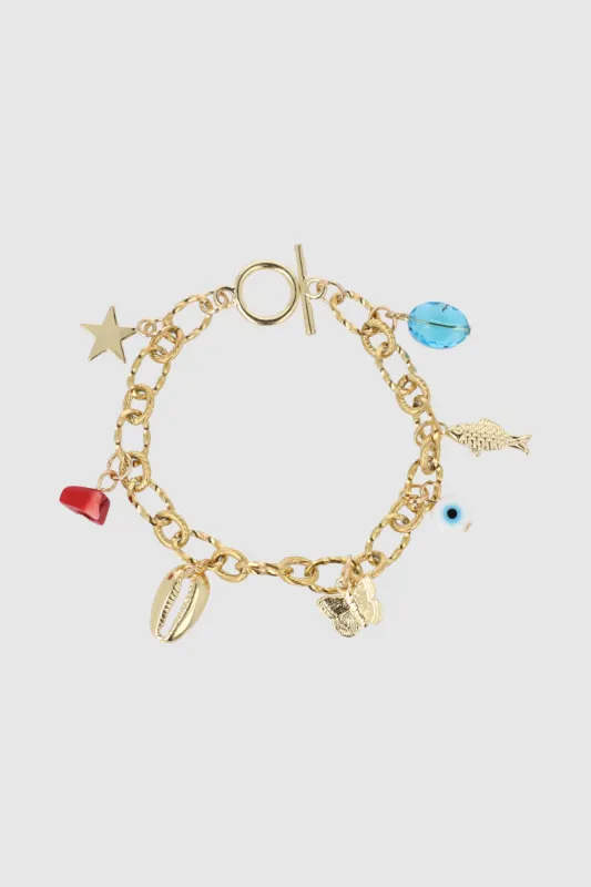 Pulsera multi charms sold by Shasa