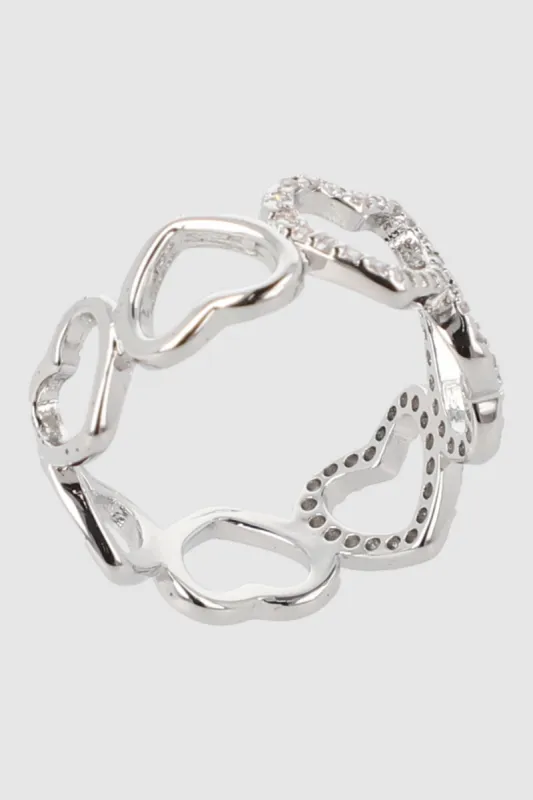 Anillo corazones silueta sold by Shasa