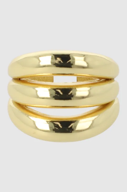 Anillo 3 lineas grueso sold by Shasa
