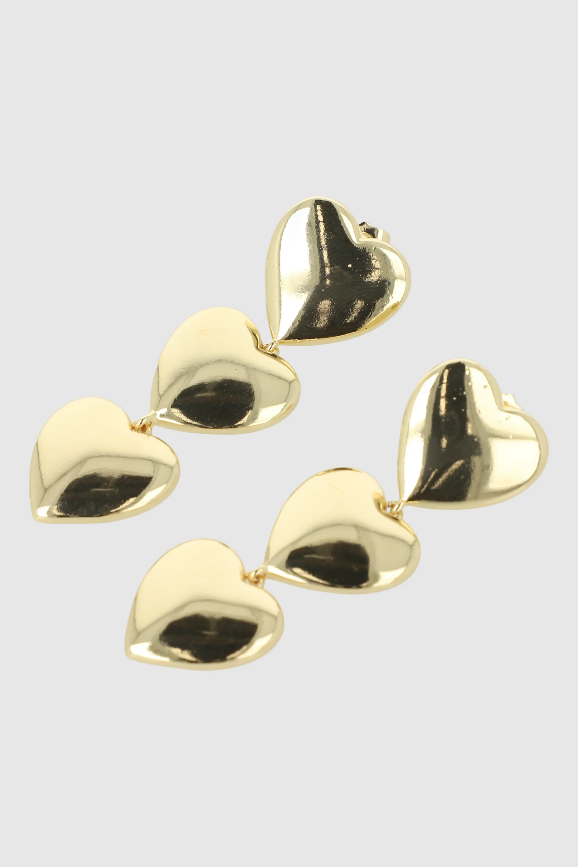 Aretes triple corazon sold by Shasa product image thumbnail 4