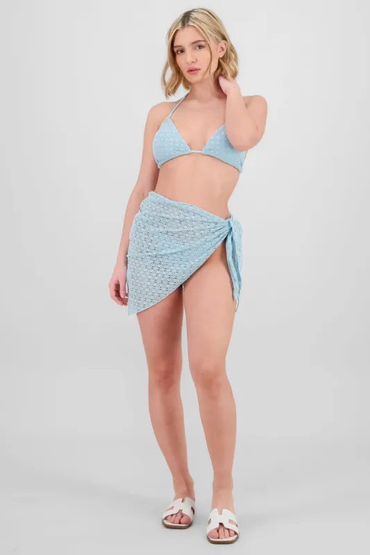 Bikini tres pzs tipo crochet sold by Shasa