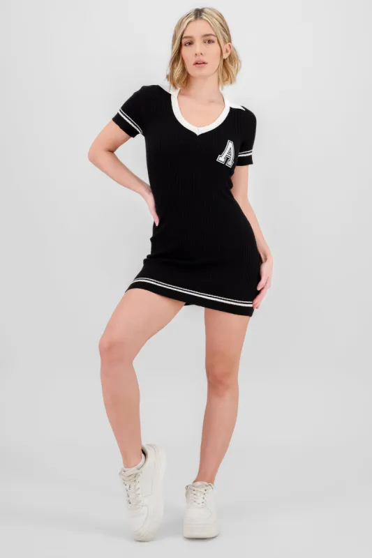 Vestido bodycon cuello polo sold by Shasa