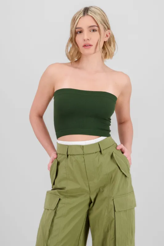 Top strapless liso sold by Shasa