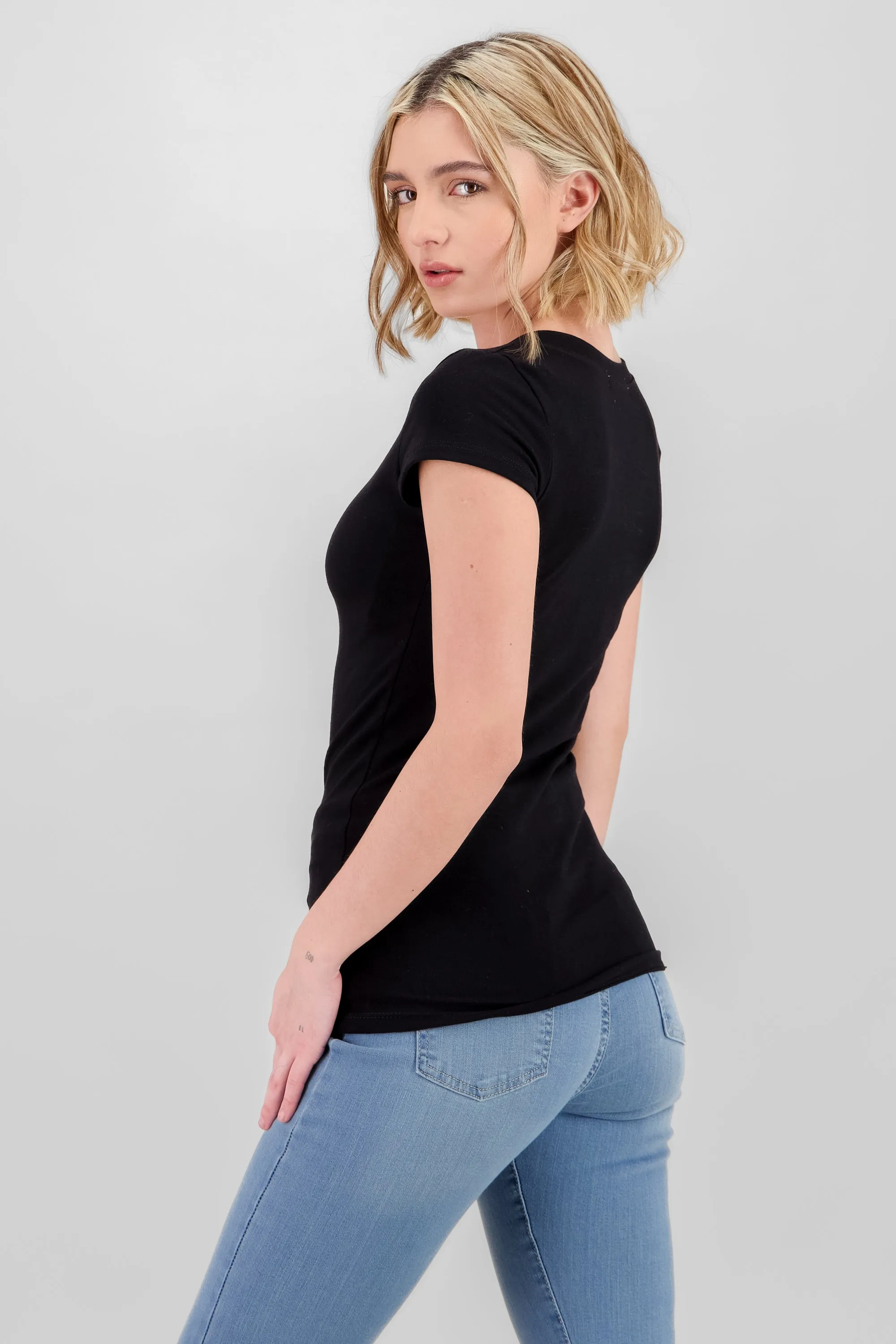 Blusa manga corta solido basicos sold by Shasa product image thumbnail 3