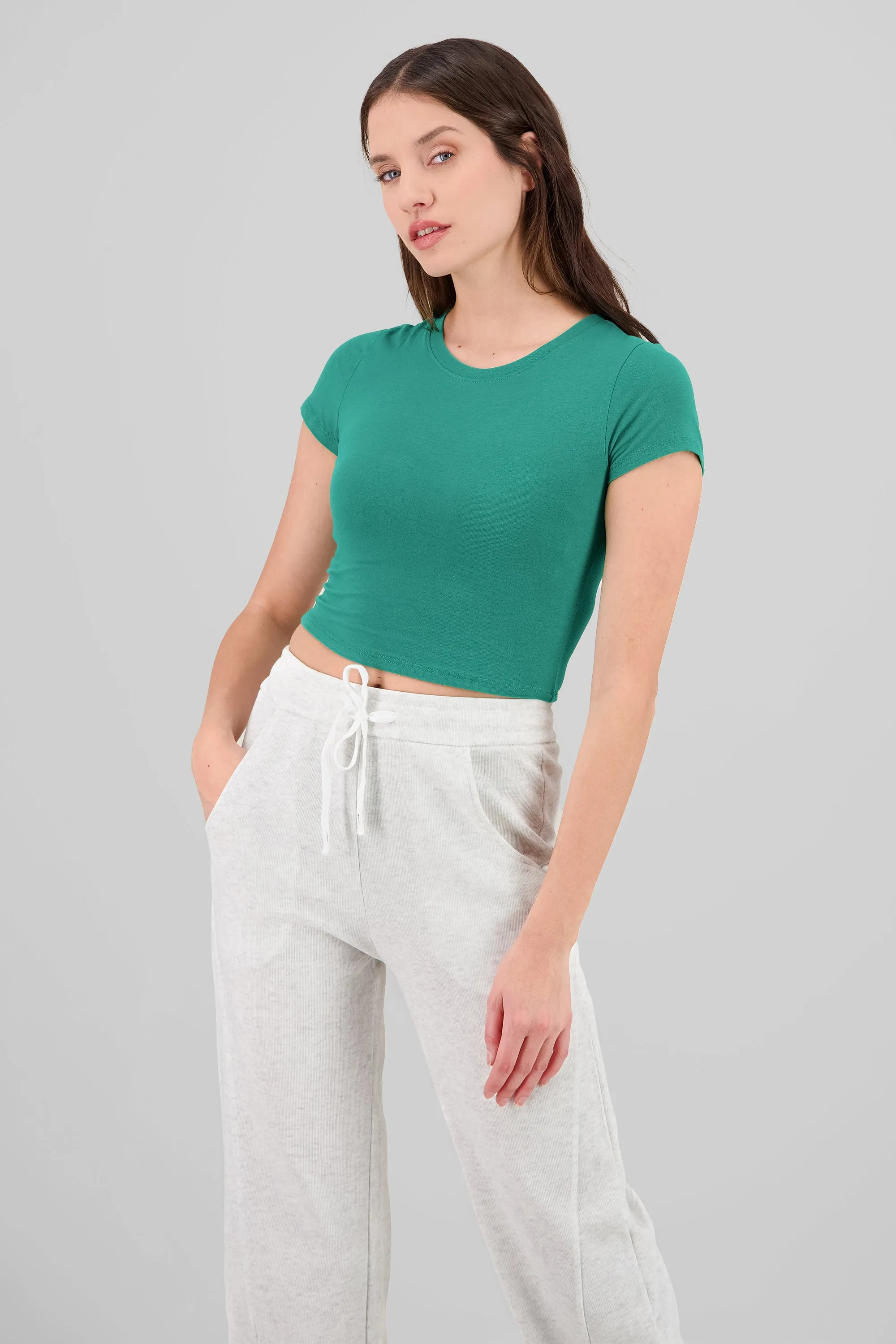 Top rib cuello redondo con manga orta sold by Shasa product image thumbnail 2