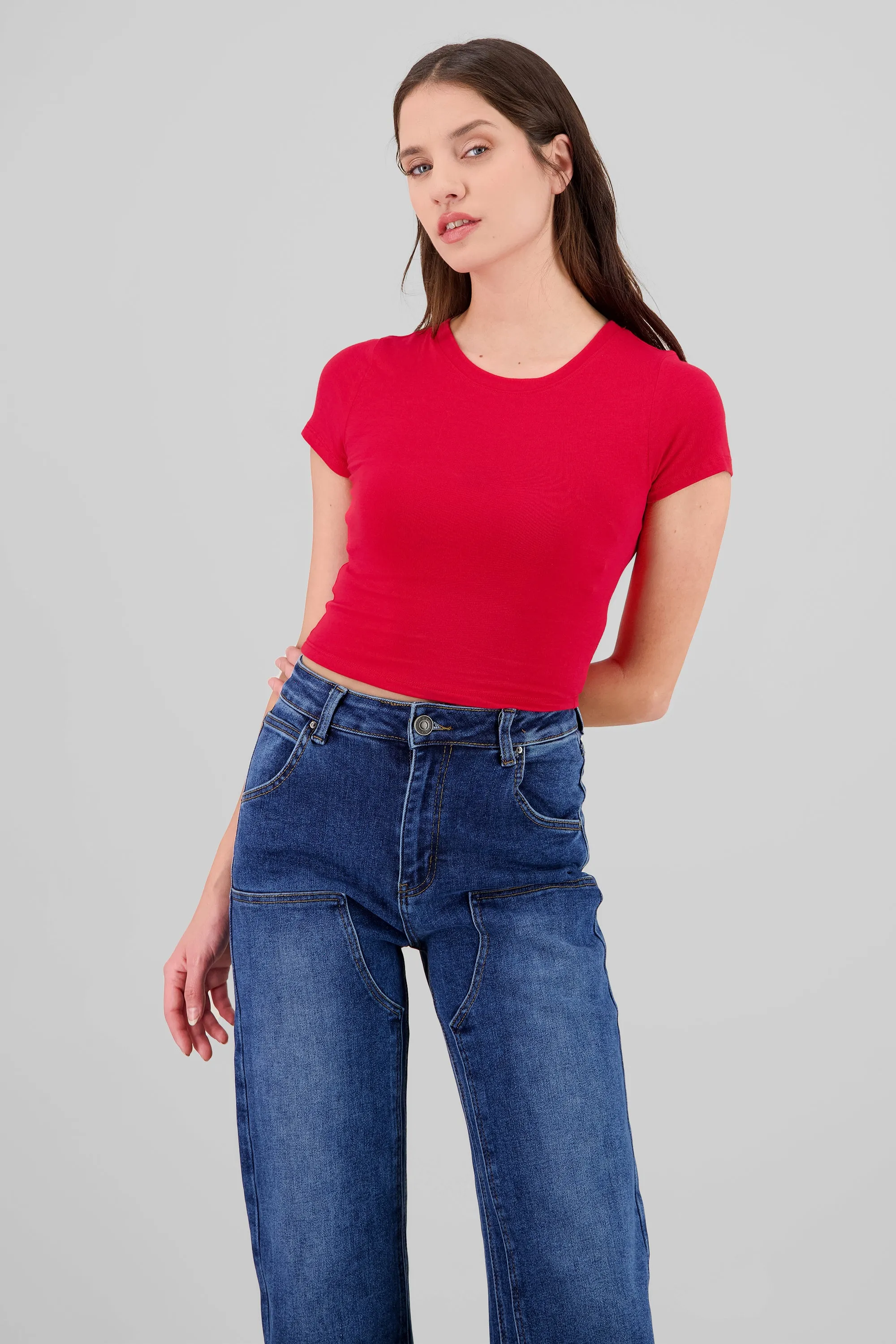 Top rib cuello redondo con manga orta sold by Shasa product image thumbnail 2