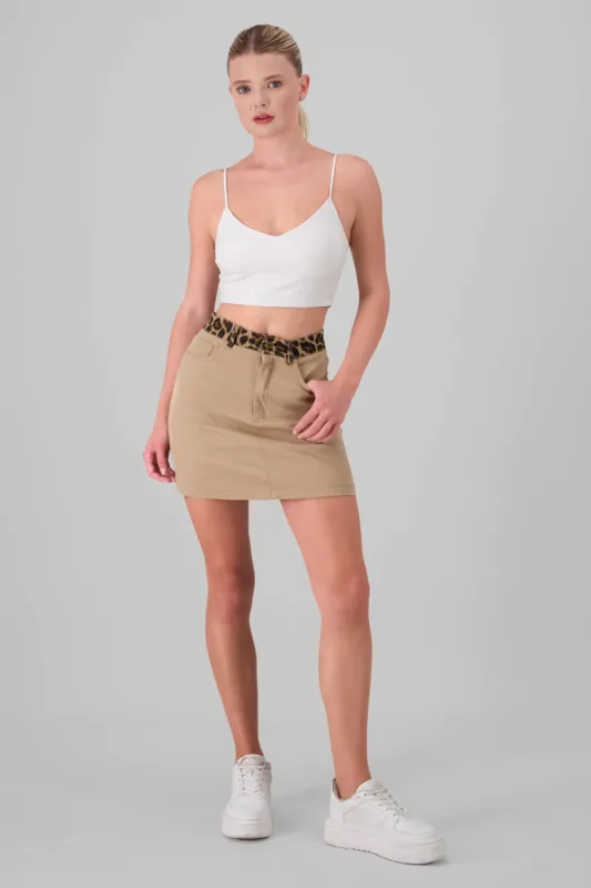 Falda patchwork animal print sold by Shasa