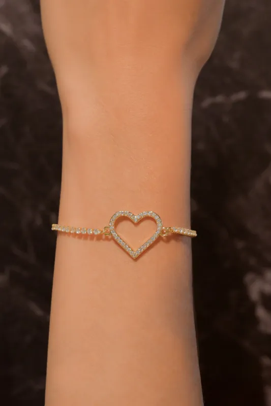 Pulsera corazon silueta sold by Shasa