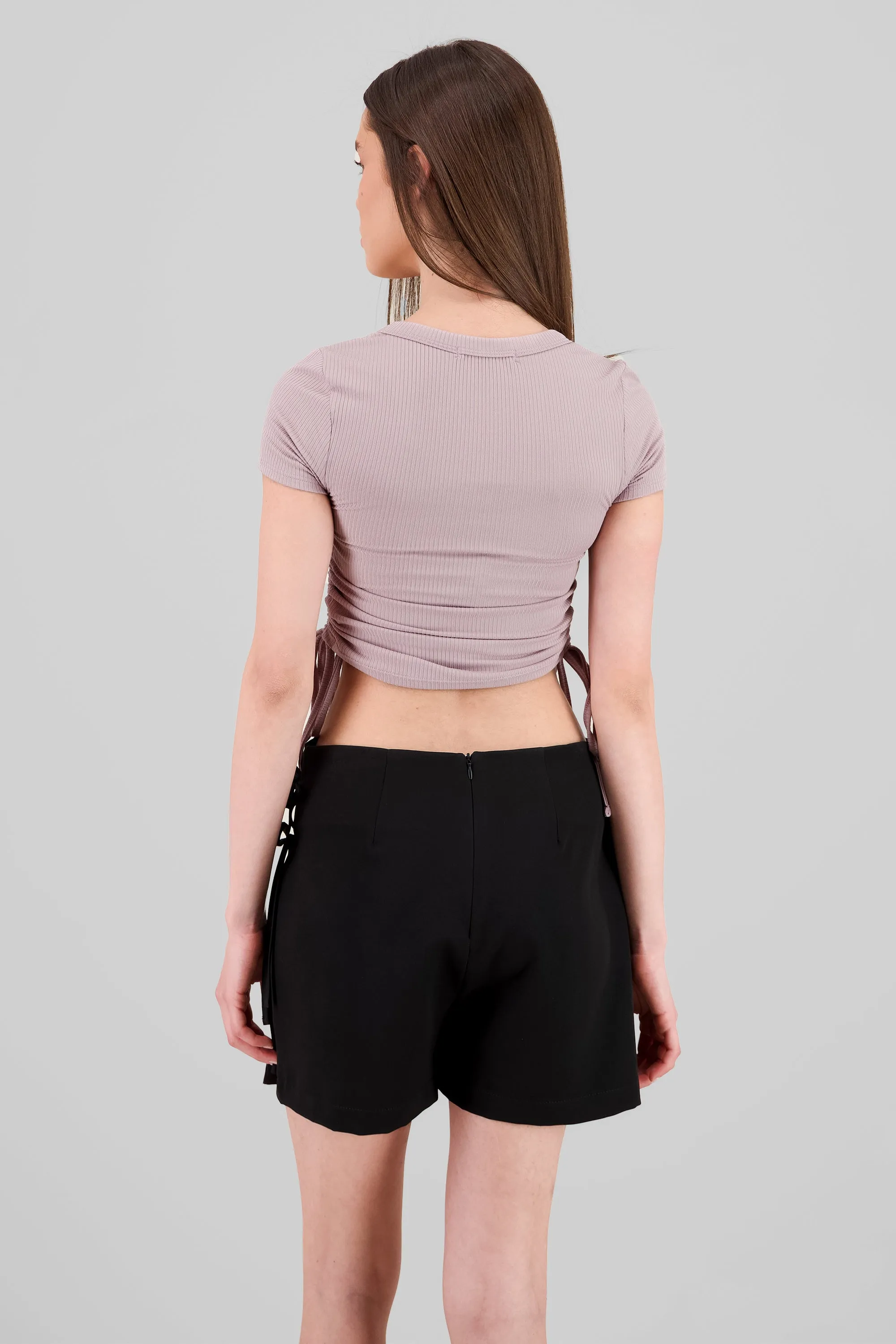 Top manga corta escote v jaretas sold by Shasa product image thumbnail 4