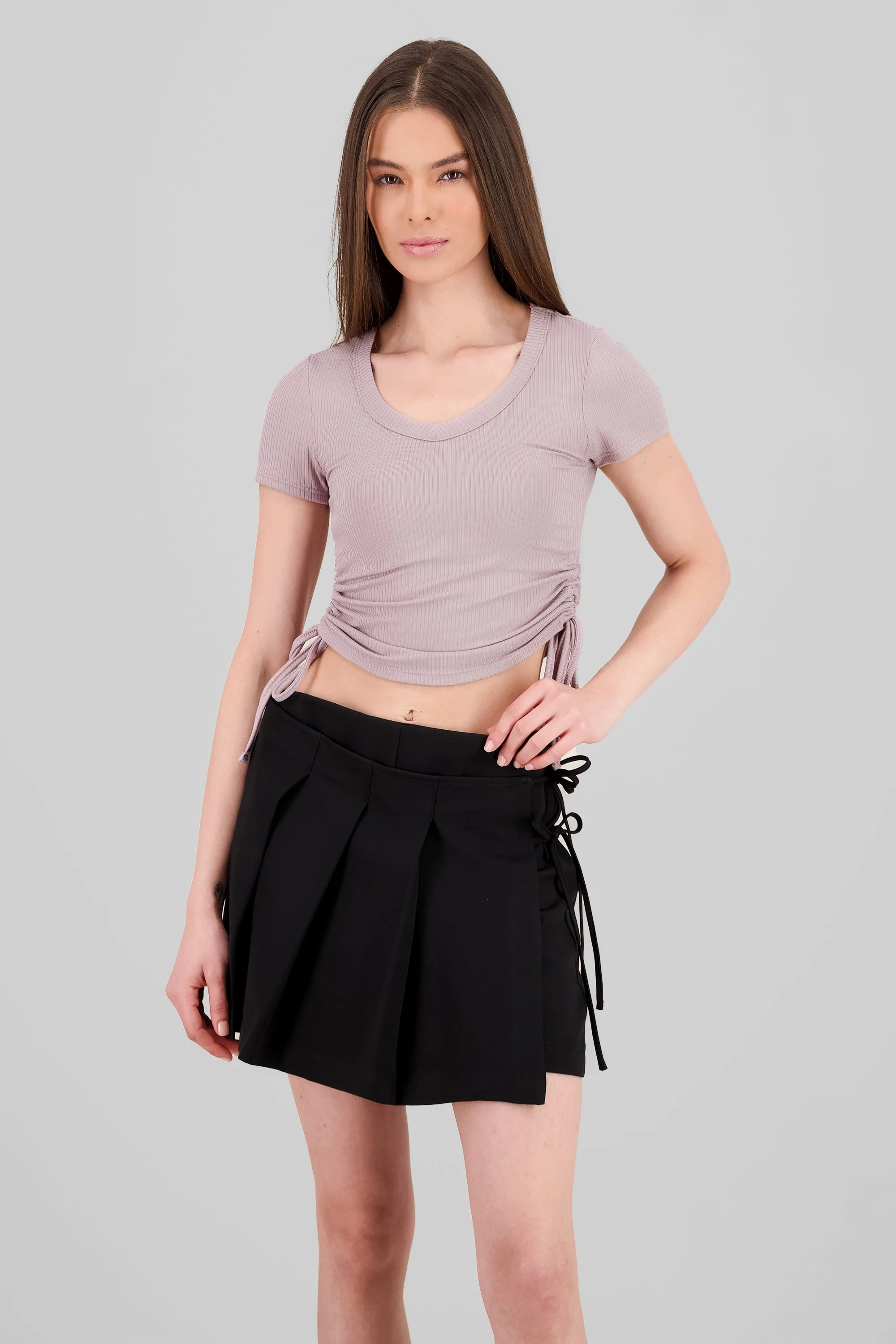 Top manga corta escote v jaretas sold by Shasa product image thumbnail 2