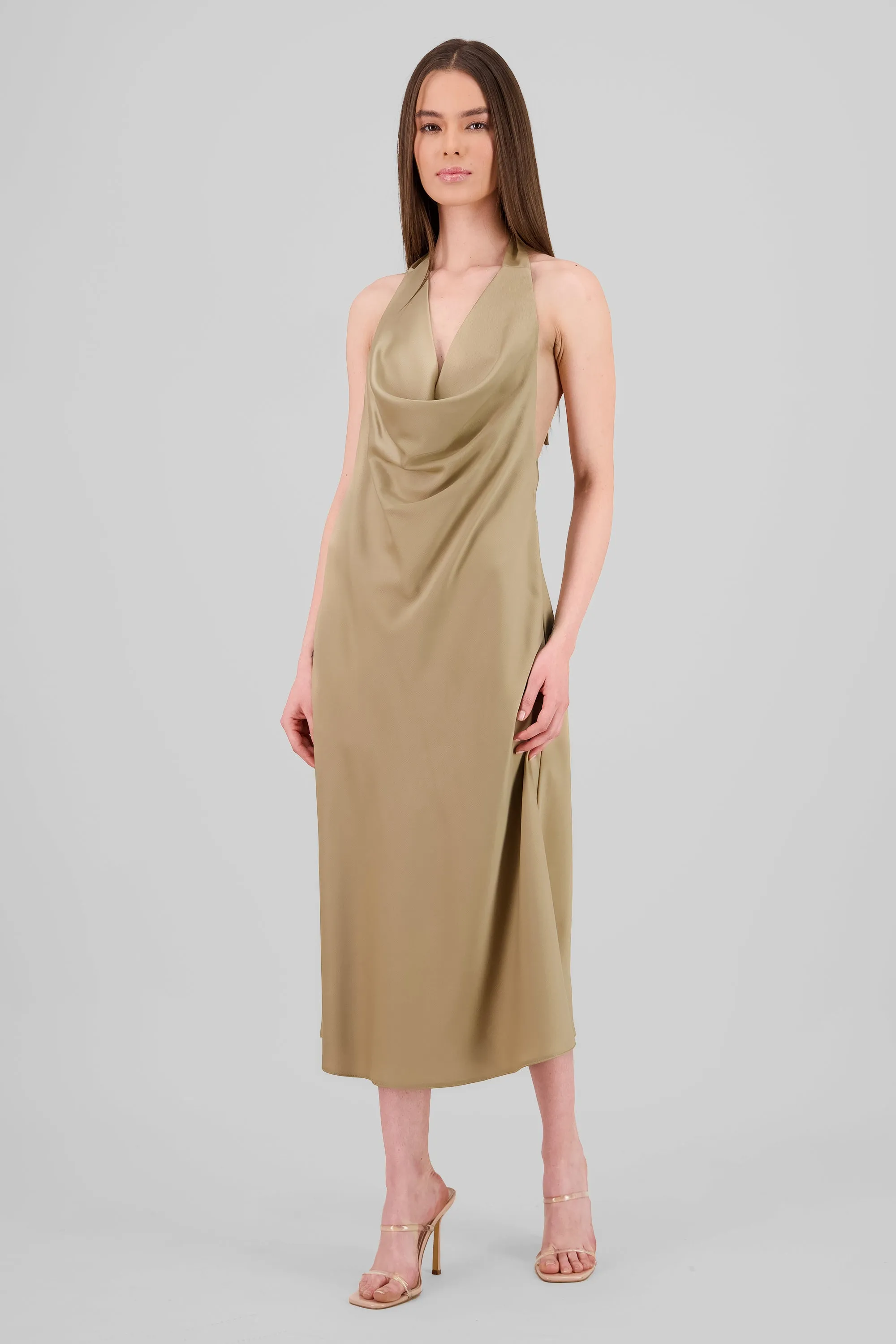 Vestido midi halter sold by Shasa