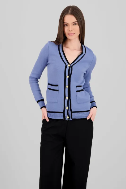 Cardigan viscosa contraste color Hypsters sold by Shasa