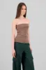 Top tubo strapless detalle dobles sold by Shasa