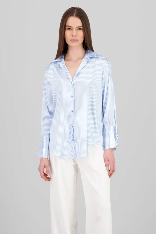 Blusa satin rayas manga larga Hypsters sold by Shasa