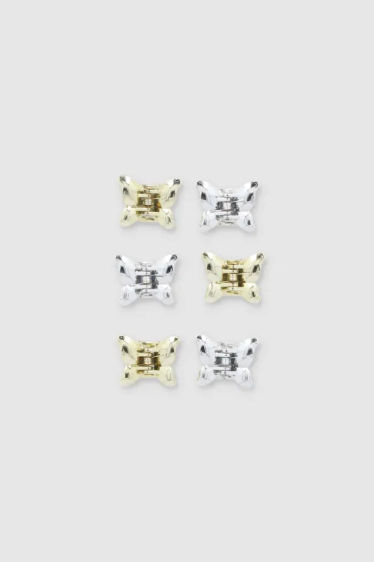 Set 6 pinzas mariposa metalicas sold by Shasa