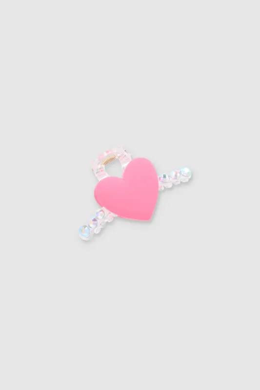Pinza brillos corazon color sold by Shasa