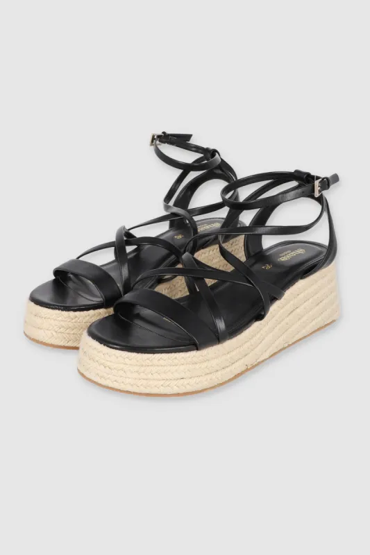 Cuña Yute Laceup sold by Shasa