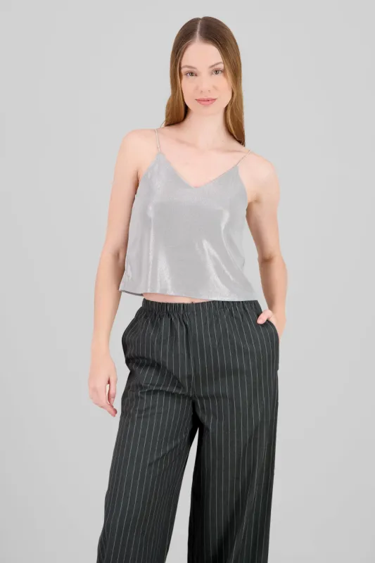 Top tirantes fluido brillos sold by Shasa