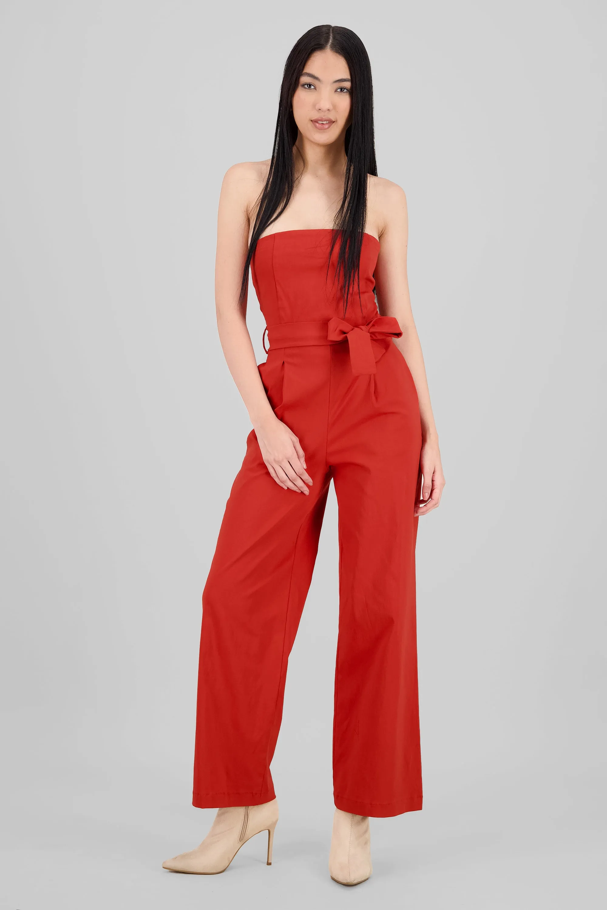 Jumpsuit strapless detalle cinturon sold by Shasa product image thumbnail 2