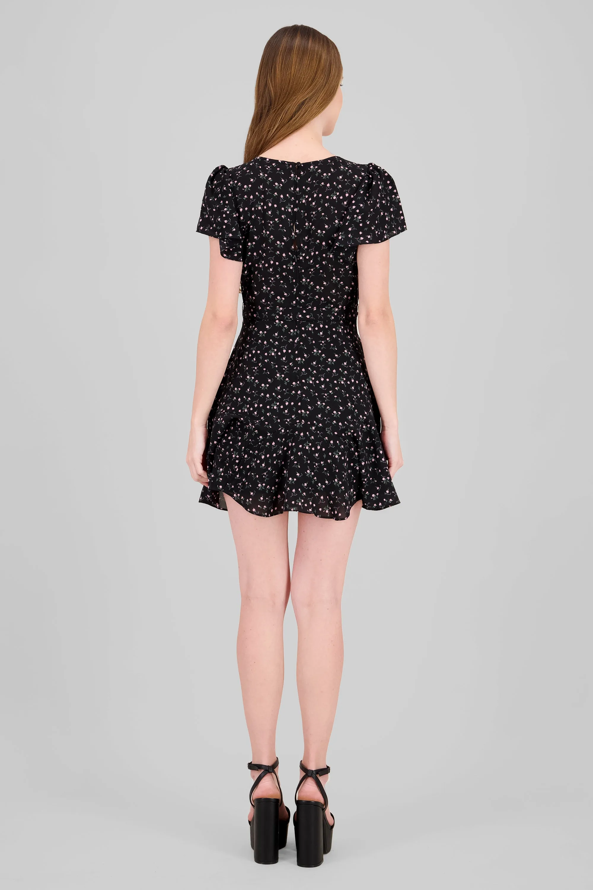 Vestido wrap de flores sold by Shasa product image thumbnail 4