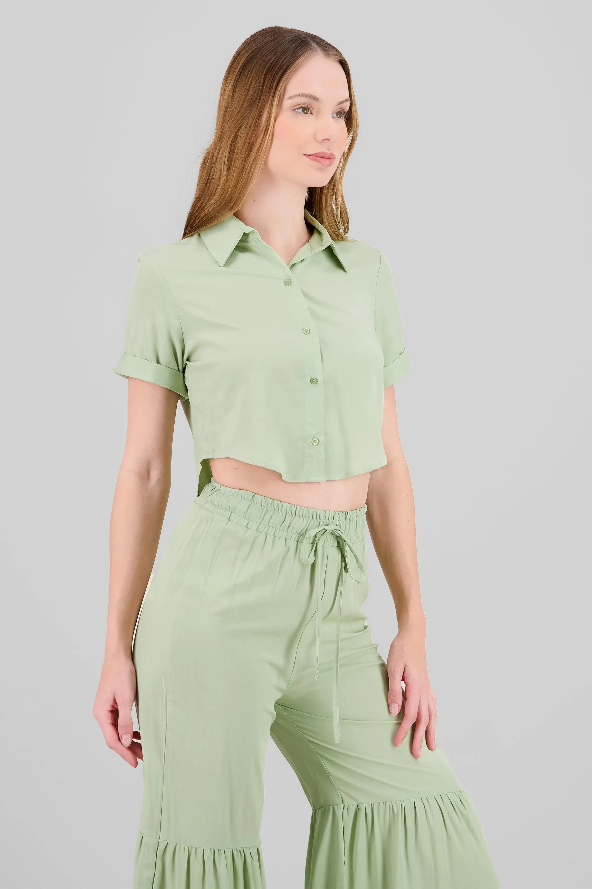 Camisa botones manga corta sold by Shasa product image thumbnail 3