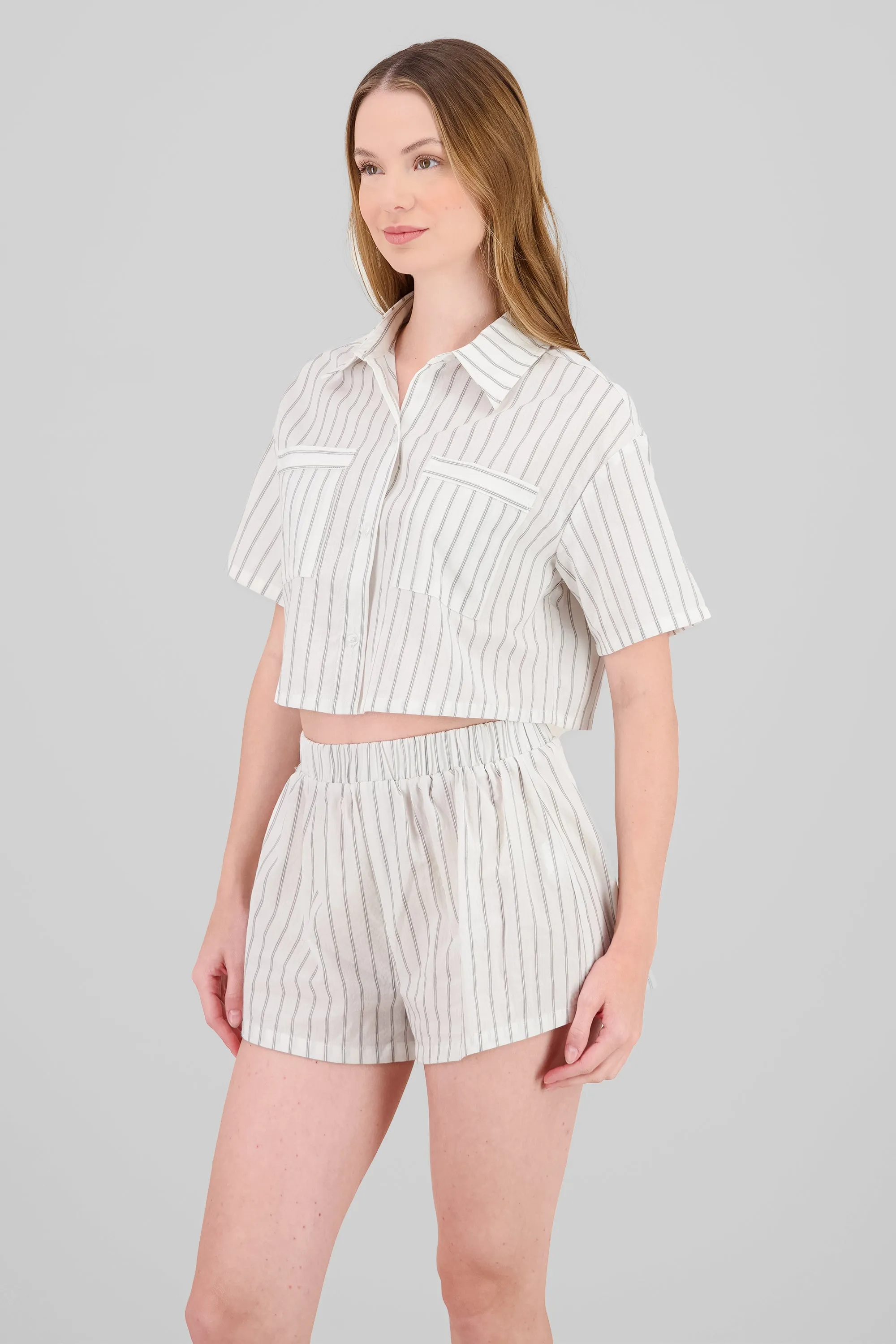 Camisa rayas manga corta sold by Shasa product image thumbnail 3