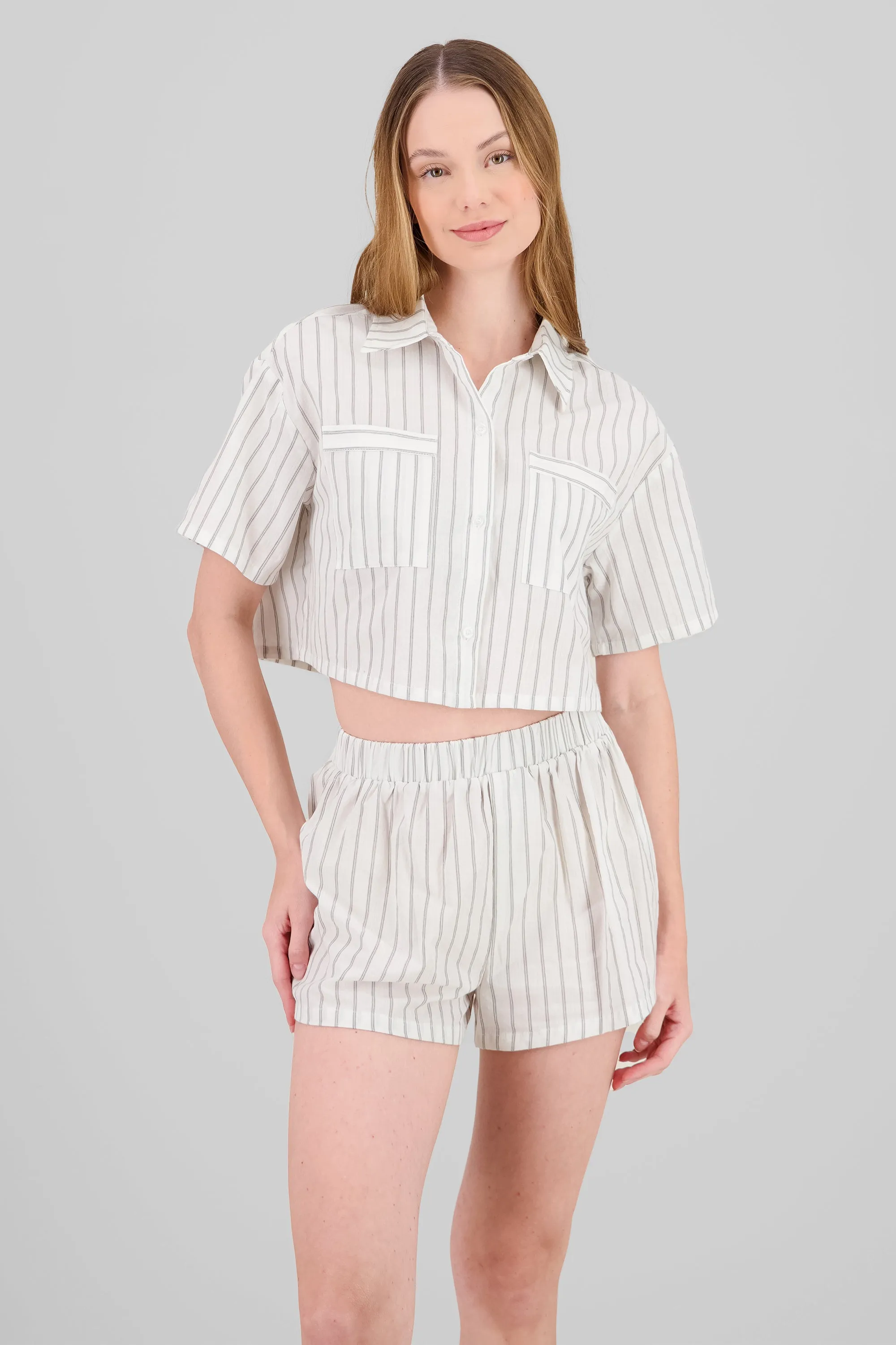 Camisa rayas manga corta sold by Shasa product image thumbnail 2