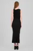 Vestido midi drapedado liso sold by Shasa