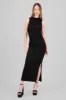 Vestido midi drapedado liso sold by Shasa