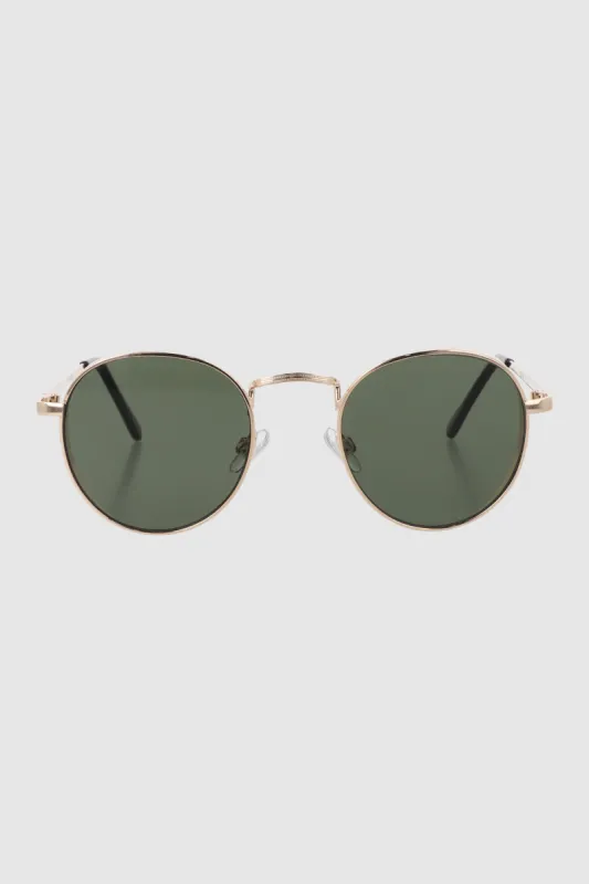 Lentes circulo borde metal sold by Shasa