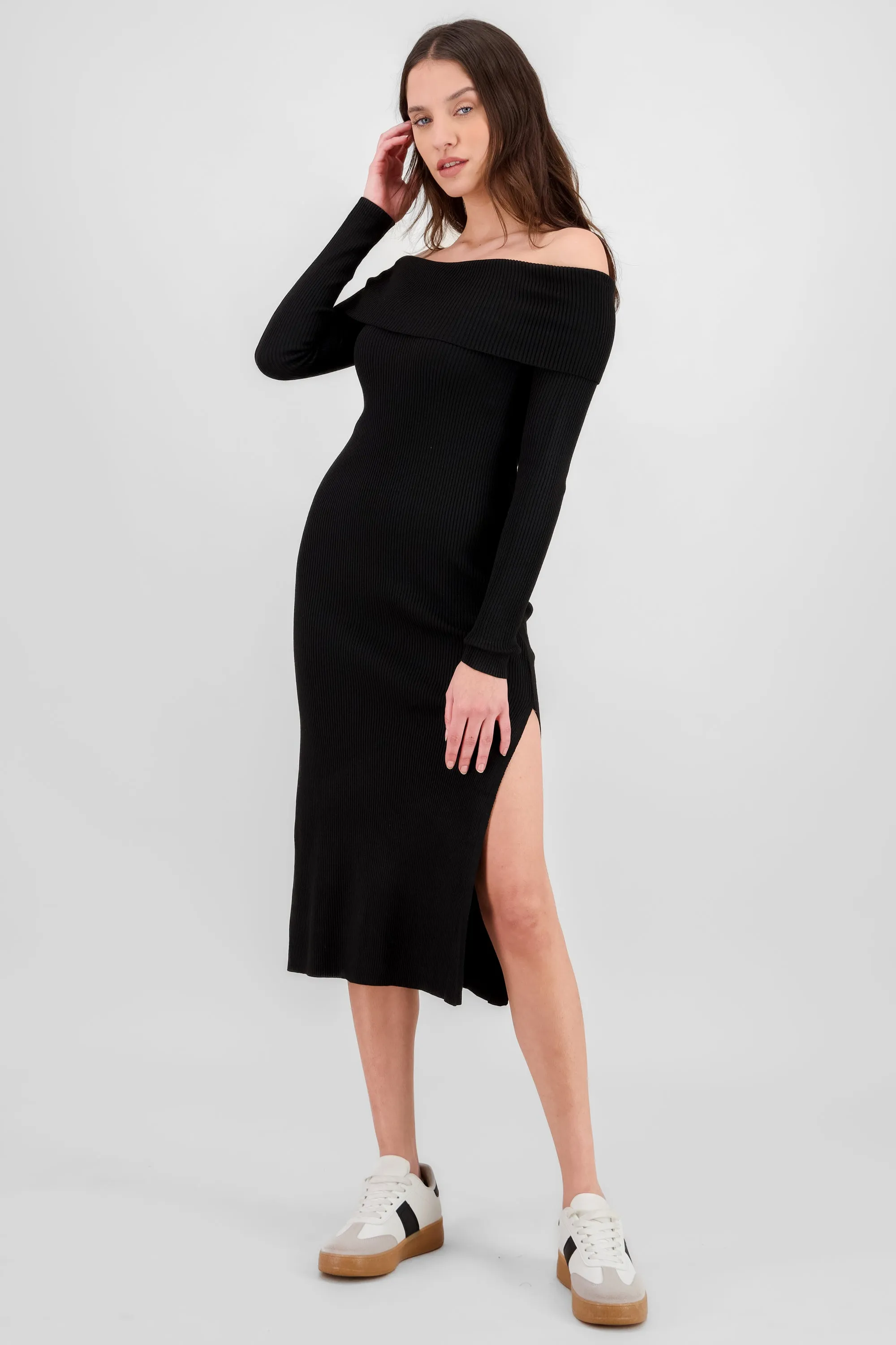 Vestido maxi sin hombros sold by Shasa