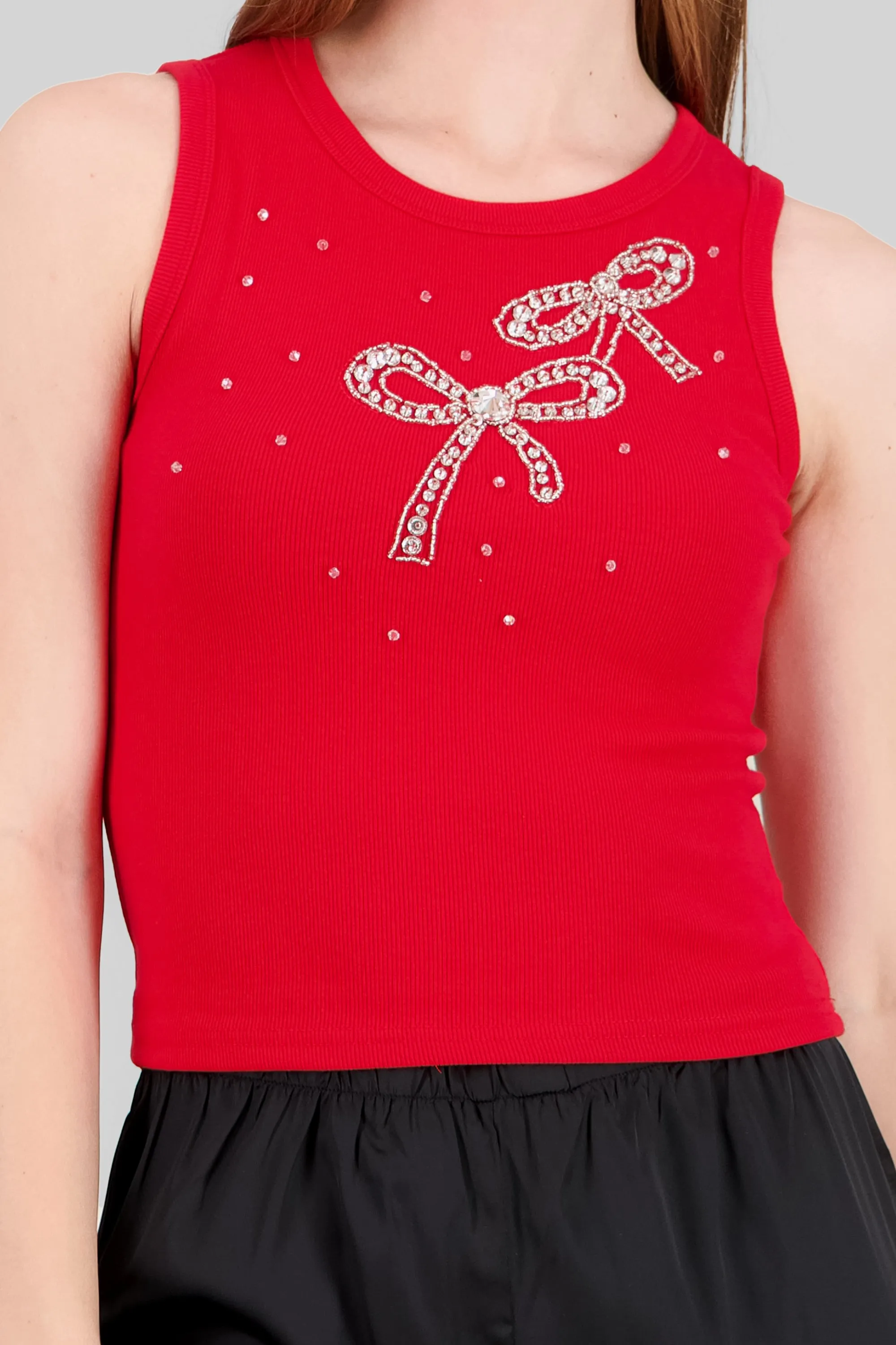 Top sin mangas detalle moños brillos sold by Shasa product image thumbnail 5