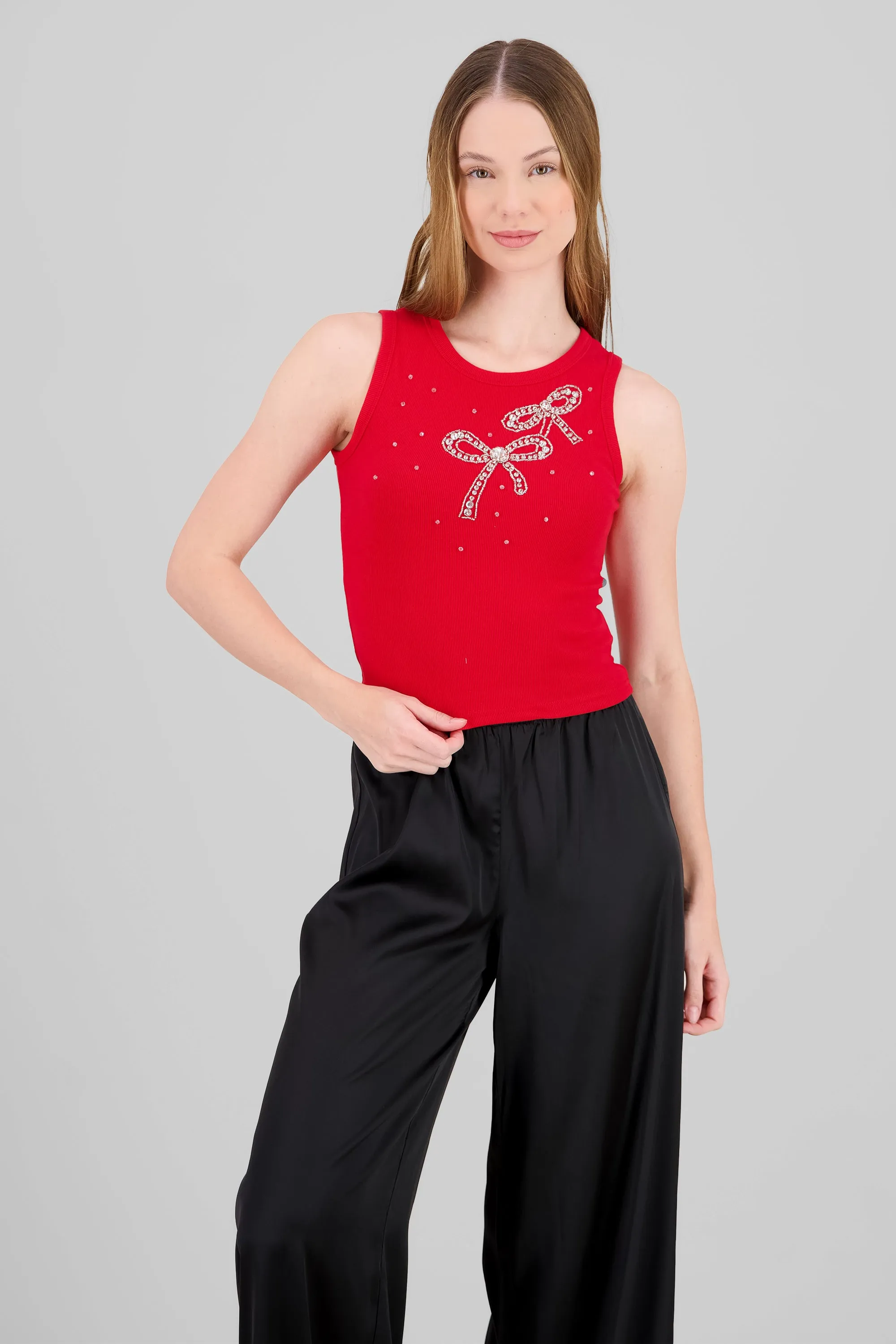 Top sin mangas detalle moños brillos sold by Shasa product image thumbnail 2